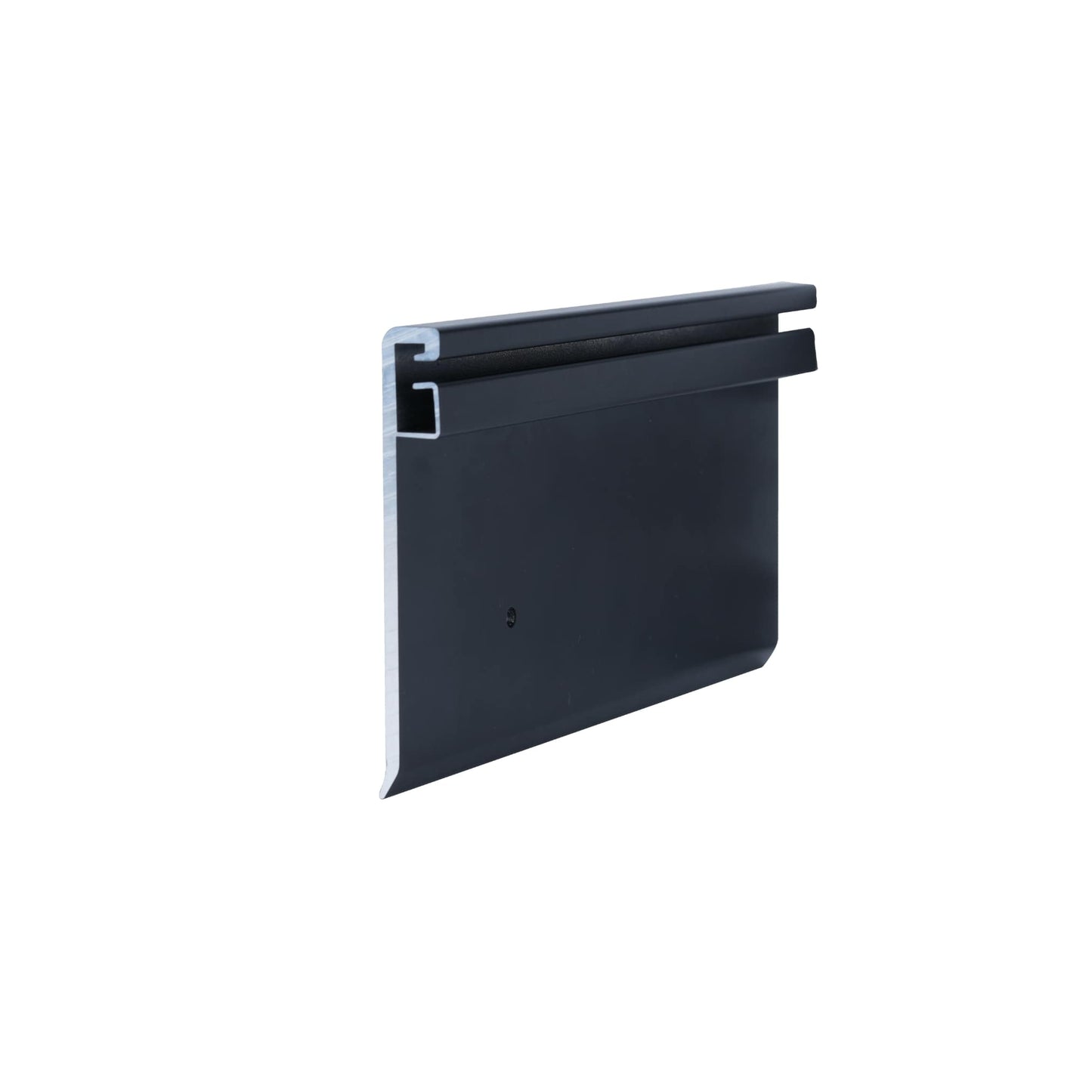 Matte black edge restraint for Rainier collection decks with included screws