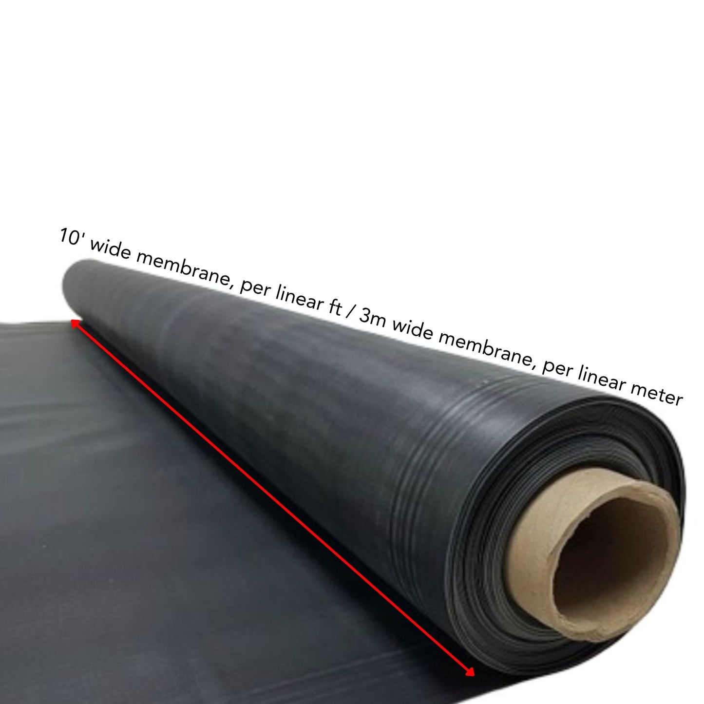 EPDM membrane roll used for waterproofing deck framing