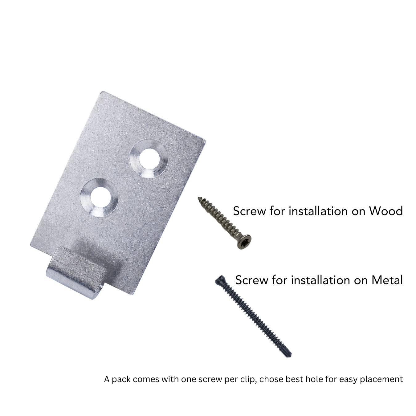 Starter Clip used to secure deck boards along house and perimeter