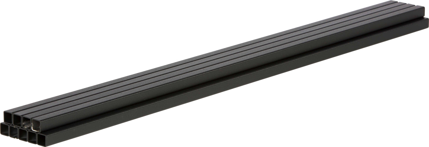 Railing 36" Tall - Aluminum Stair Handrail Kit - Powdercoated Black (per 6 feet)