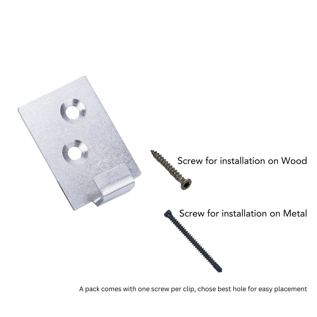 Deck frame Starter Clip securing boards along the house and deck edges