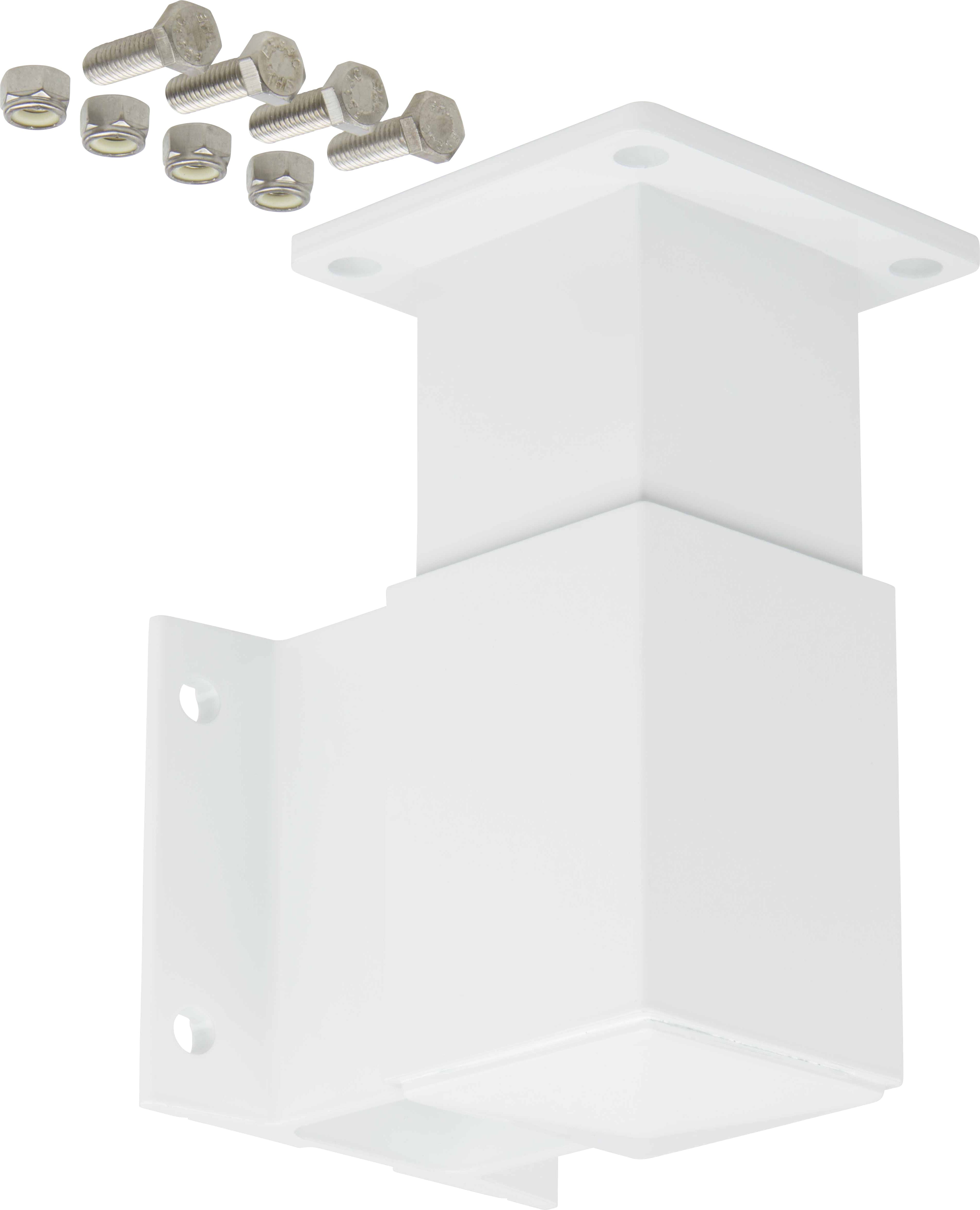 Railing Start/End/In-Line Post Fascia Mount Adaptor Kit - Powdercoated ...